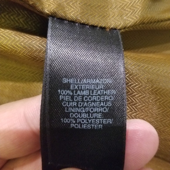 Mens Lamb Skin Leather Liz Claiborne jacket - Picture 2 of 4